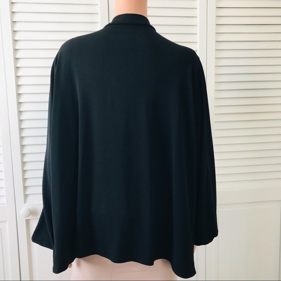 2/$25 JESSICA LONDON Black Shirt With Neck Tie Size 18/20 - Picture 5 of 9